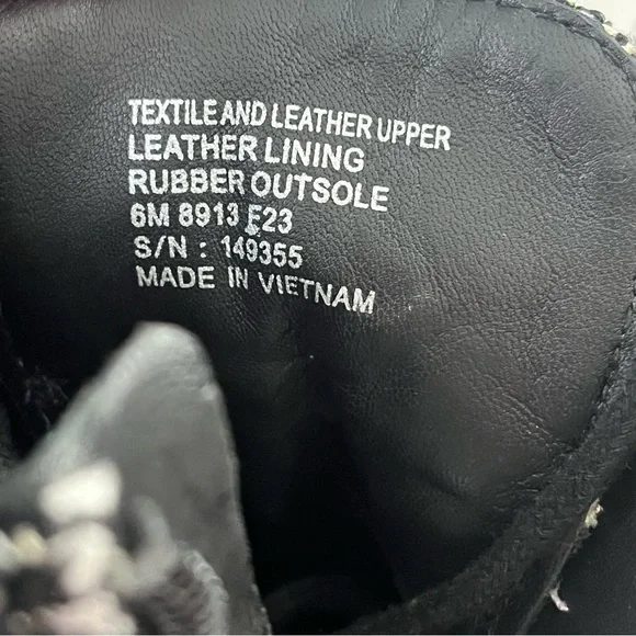 Tory Burch 50mm Tweed Lug Sole Combat Boots in Black/Multi - Picture 11 of 13